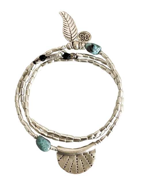 larimar silver wrap