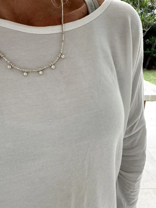 bohemian-style-sterling-silver-wrap-bracelet. Wear 3 ways - anklet, bracelet, necklace. water safe