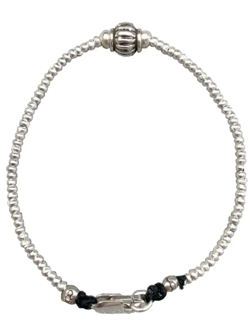 minimal style pure silver bracelet. an everyday staple bracelet - ocean safe