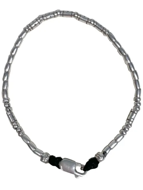 minimal style silver bracelet for everyday wear. perfect to add into a bracelet stack. tug proof and ocean safe