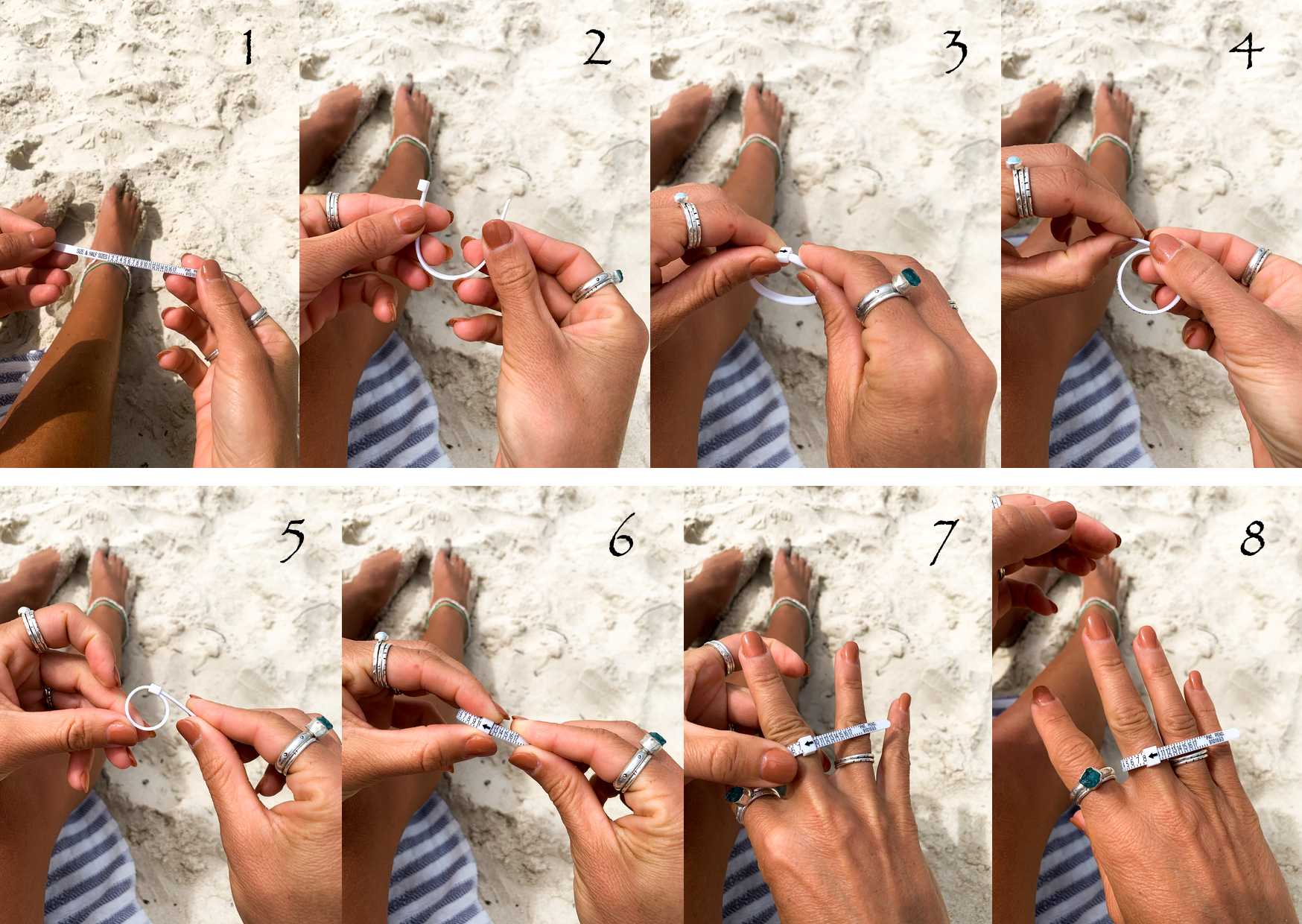 styled ring sizer