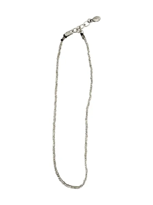 pure silver minimal style short necklace-perfect everyday necklace or for layering with other necklaces
