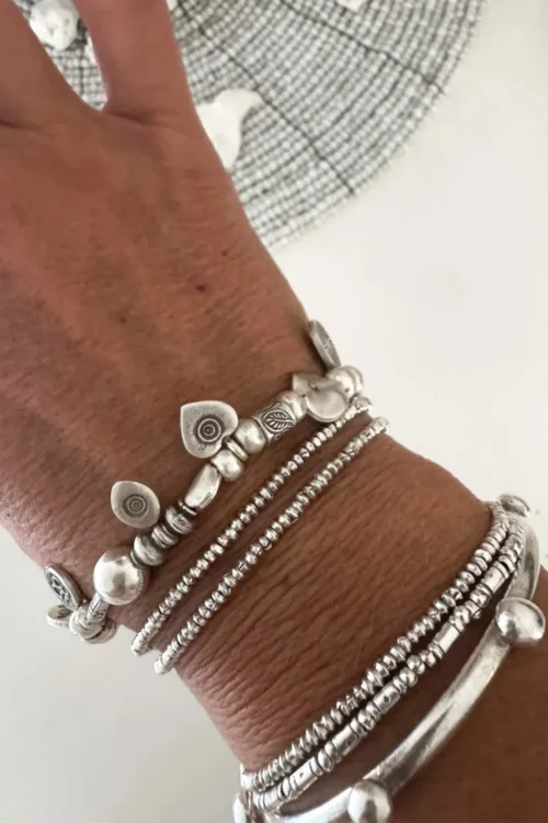 multi charm pure silver women's bracelet tug proof made for active mums ocean safe