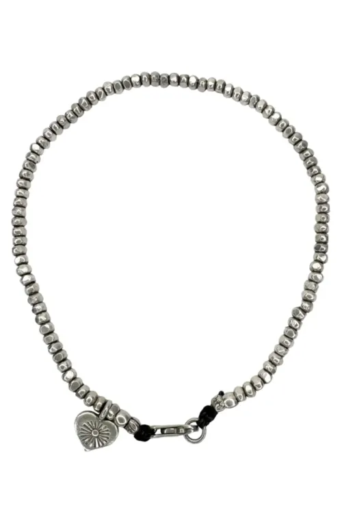 pure silver faceted nugget anklet. Chunky style and looks great worn solo or stacked with other anklets. Ocean safe for everyday wear.