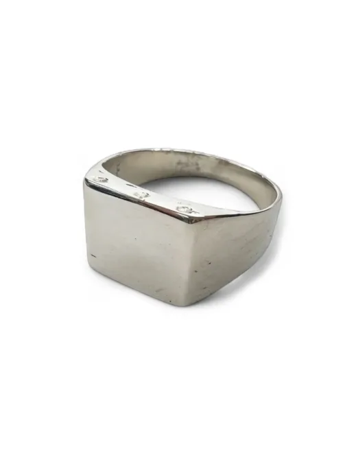 sterling silver signet ring. ocean safe