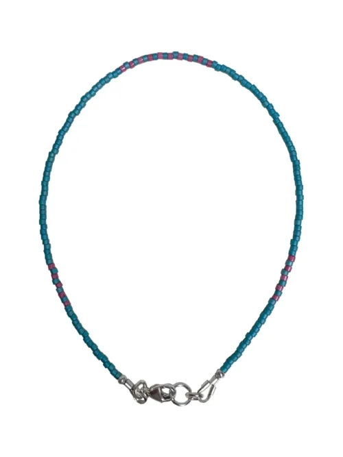 minimal style seed bead anklet.