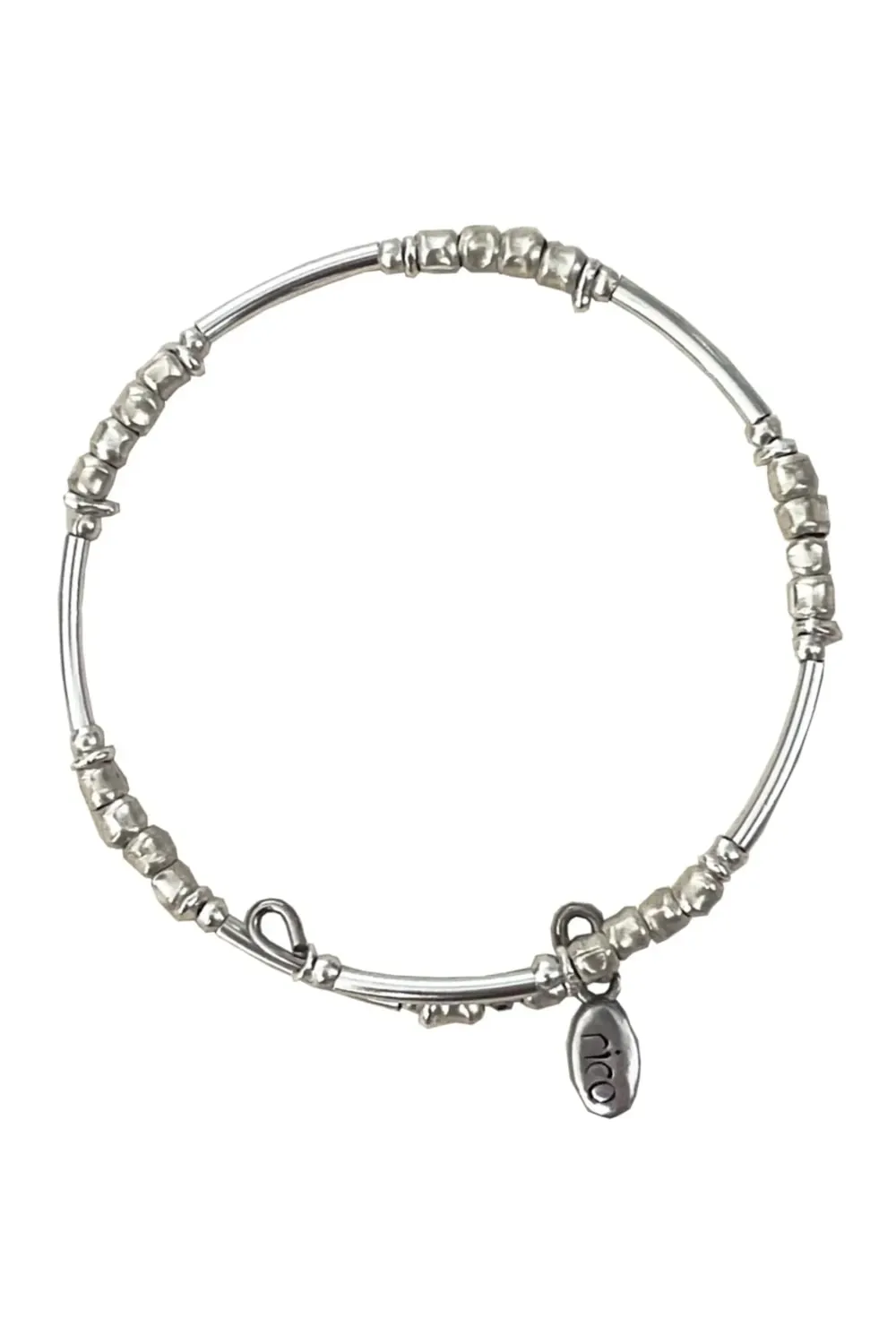 pure silver memory wrap bracelet perfect two add texture to a bracelet stack. textured silver minimal style bracelet