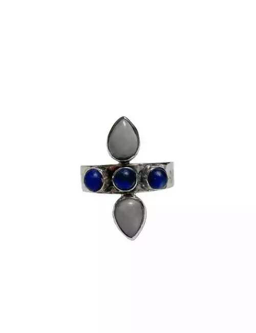 gemstone sterling silver ring