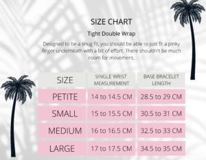 size chart Tight Double Wrap