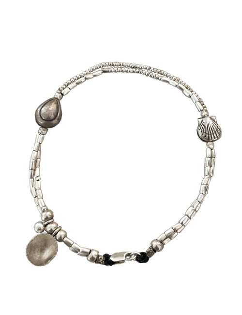 silver anklet