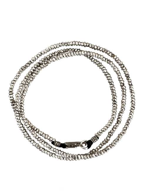 silver bicone wrap bracelet