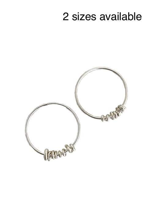 sterling silver hoop earrings