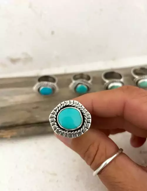 turquoise disc ring 1