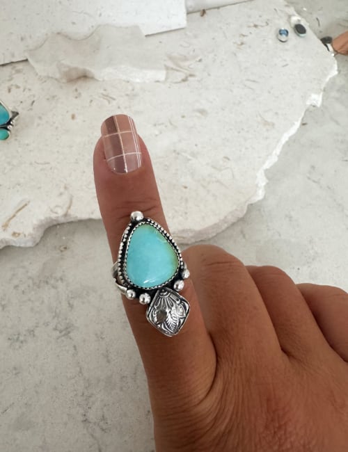 handmade turquoise rings