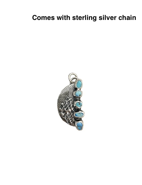 GOLDEN HILL Turquoise pendant necklace