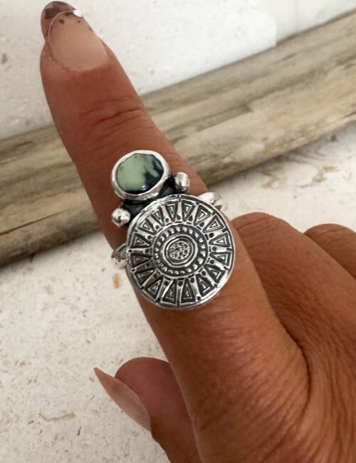 variscite disc rings