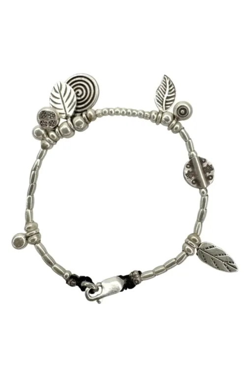 multi charm pure silver women's bracelet tug proof made for active mums ocean safe