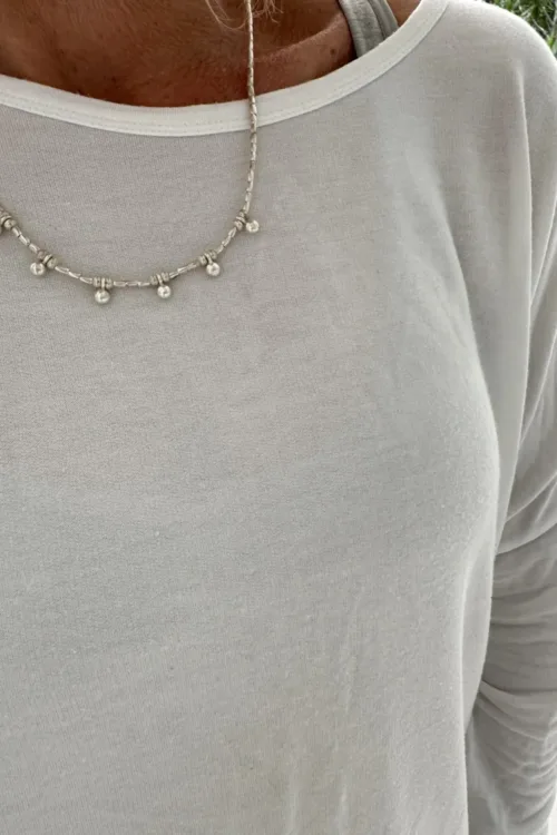 bohemian-style-sterling-silver-wrap-bracelet. Wear 3 ways - anklet, bracelet, necklace. water safe