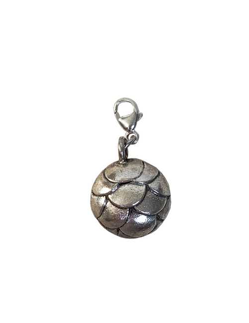 Silver Fish Scale Charm