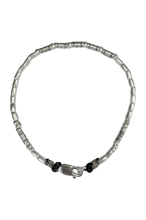 minimal style silver bracelet for everyday wear. perfect to add into a bracelet stack. tug proof and ocean safe