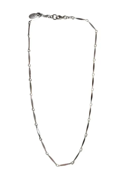 sterling silver bar chain necklace ocean safe wear everyday