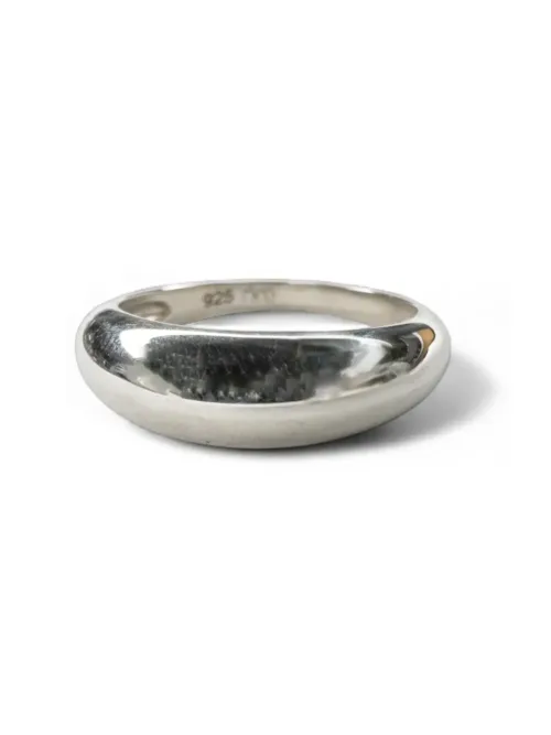 sterling silver thin dome ring. Dome style ring perfect for stacking. Ocean safe