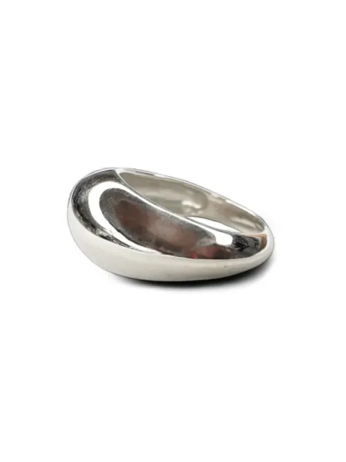 sterling silver chunky ring. Dome style ring perfect for stacking. Ocean safe