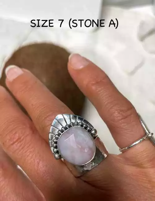 sterling silver ring. The Pink Empress Ring