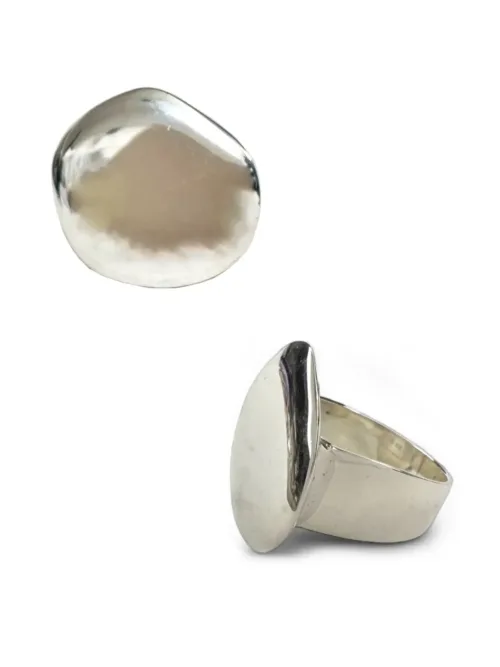 chunky sterling silver ring. Ocean safe. statement ring