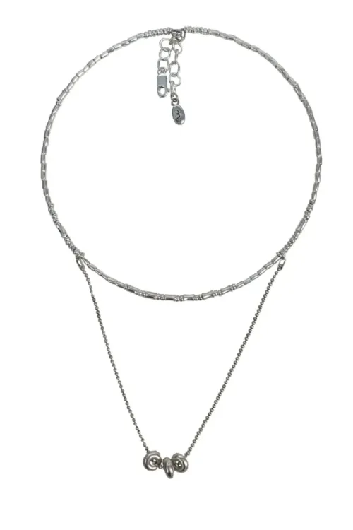 pure silver memory necklace. Collar style, easy to slip on. They look great stacked and styled with other necklaces