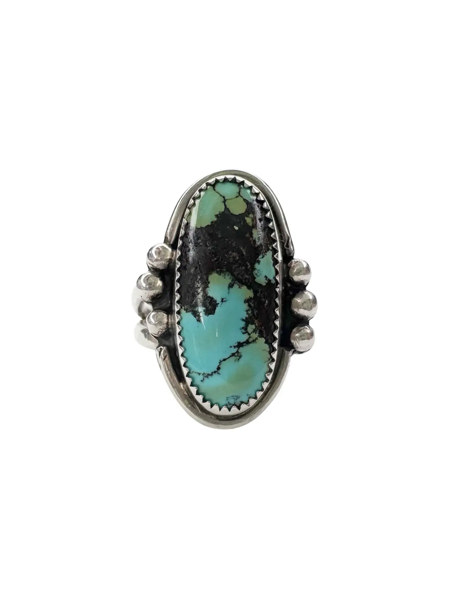 handmade sterling silver natural turquoise ring by rico designs silver jewellery. handmade in Sydney Australia