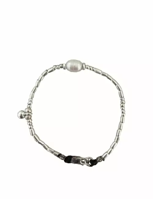 pearl silver bracelet