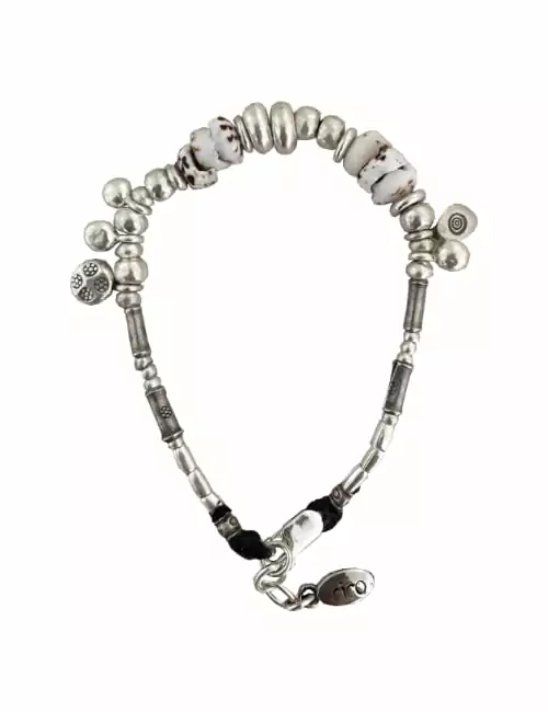 shell silver bracelet