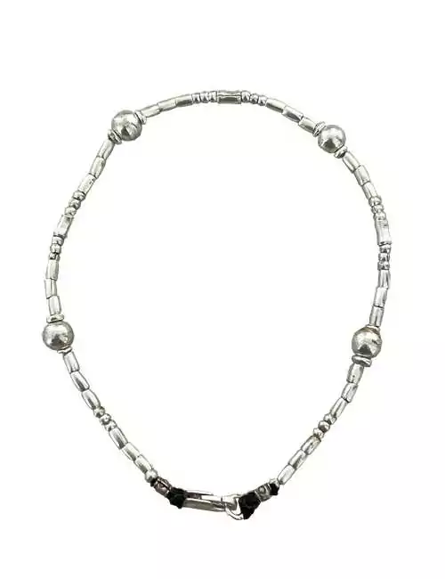 silver anklet