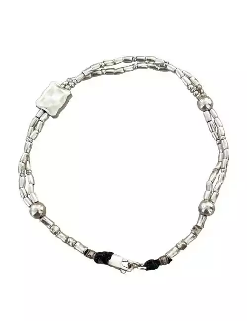 silver anklet