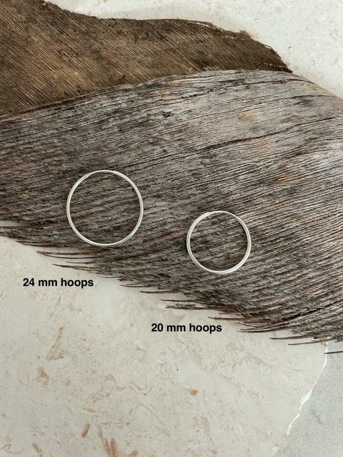 sterling silver hoop earrings