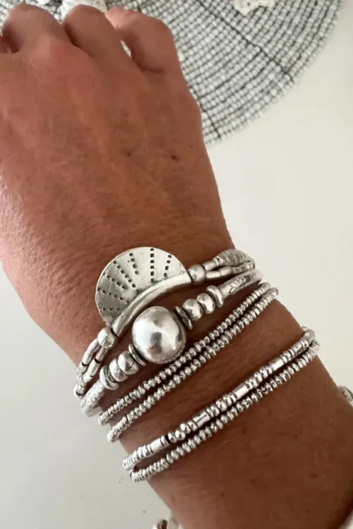 the perfect pure silver bracelet stack. Ocean safe bracelets that can be worn everyday. Handmade in Sydney, Australia.