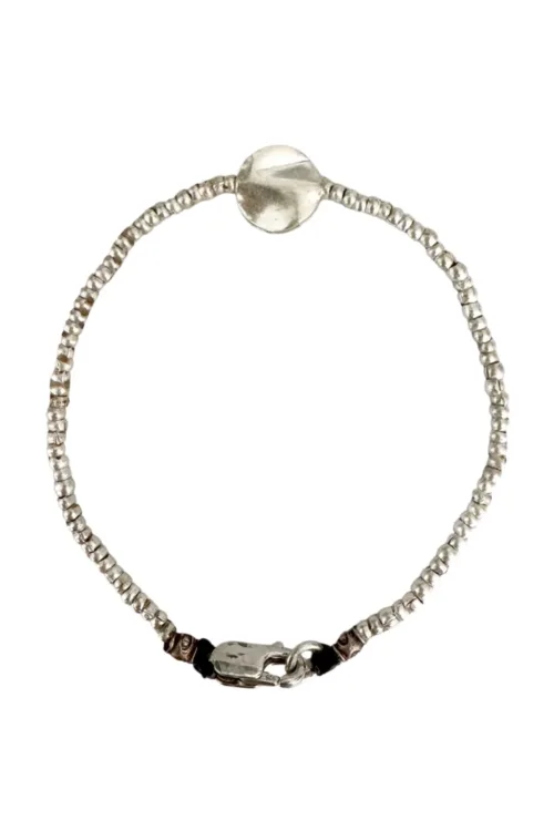 pure silver women's bracelet. wear everyday. ocean safe. tug proof, perfect for active mums.