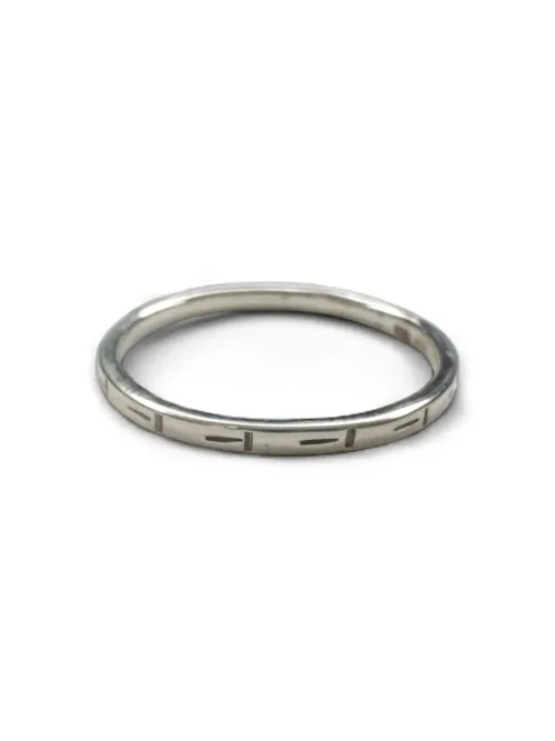 thin sterling silver stack ring. ocean safe - wear everyday