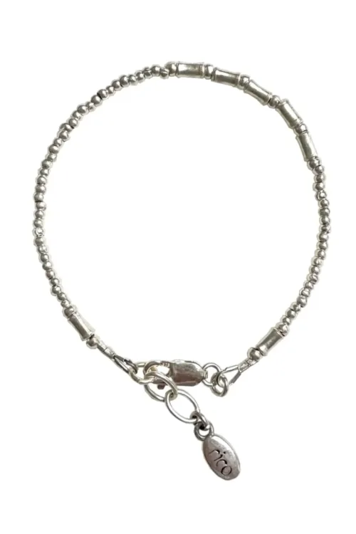 minimal dainty style pure silver bracelet. Women's sterling silver jewellery