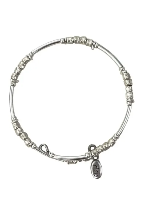 pure silver memory wrap bracelet perfect two add texture to a bracelet stack. textured silver minimal style bracelet