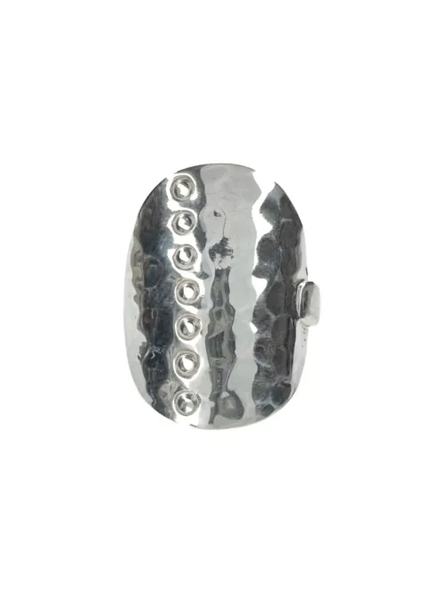 sterling silver disk ring chunky style. Designed to wear everyday. Ocean safe