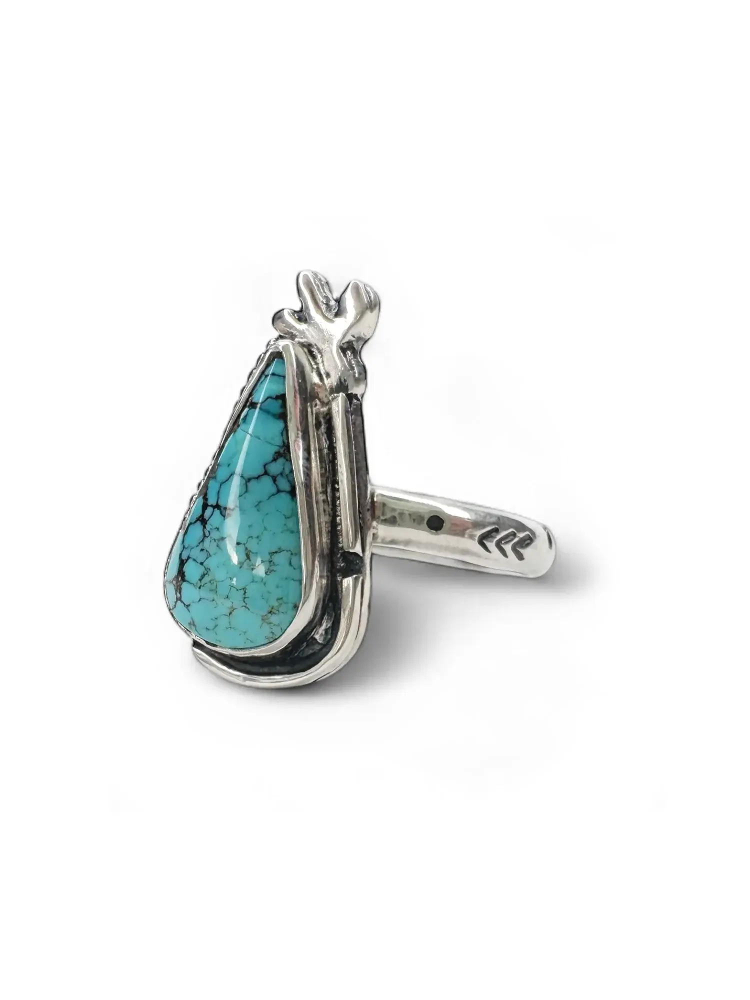 cactus sterling silver blue turquoise ring handmade in australia green blue turquoise one of a kind ring ocean safe