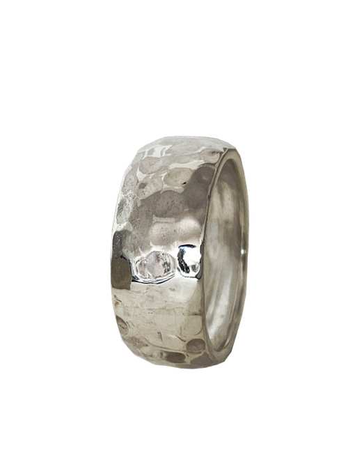 swell sterling silver thick band ring