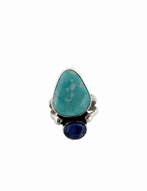 Turquoise and Tanzanite Ring