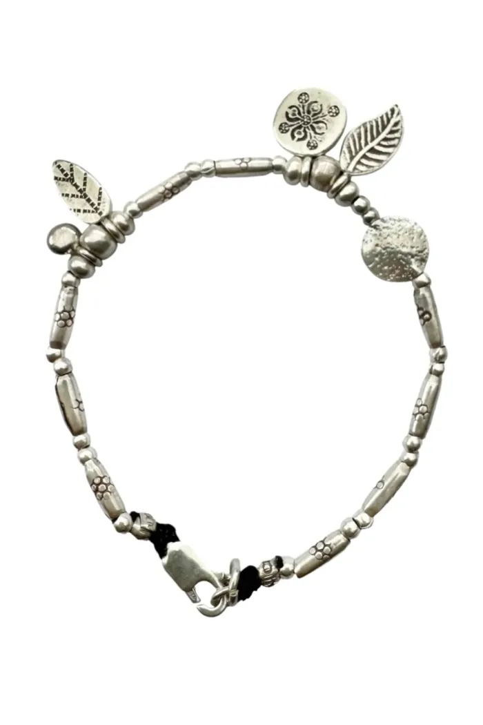 pure silver bracelet perfect two add texture to a bracelet stack. beach vibes and ocean safe. staple jewellery for everyday wear
