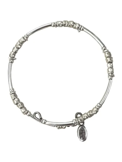 pure silver memory wrap bracelet perfect two add texture to a bracelet stack. textured silver minimal style bracelet