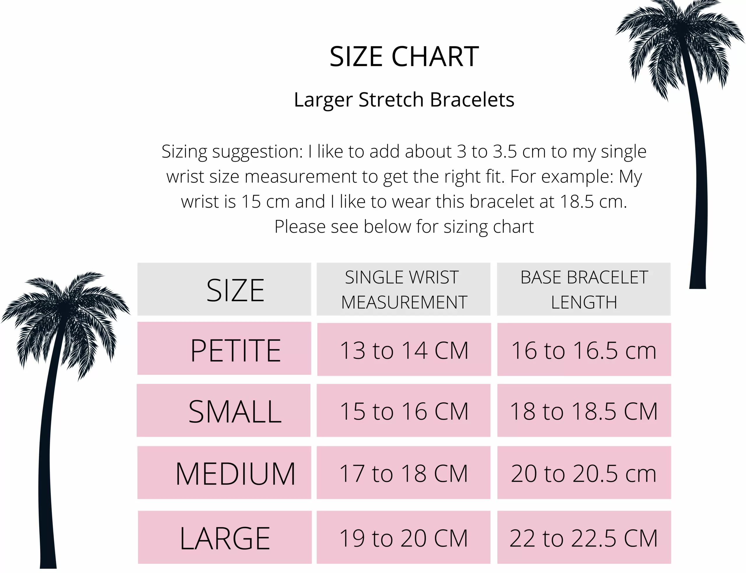 rico designs bangle size chart