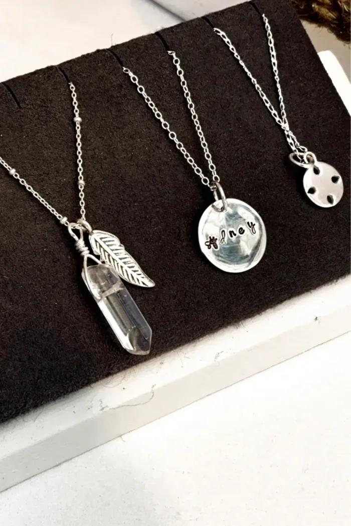 handmade sterling silver necklaces made in australia ocean safe