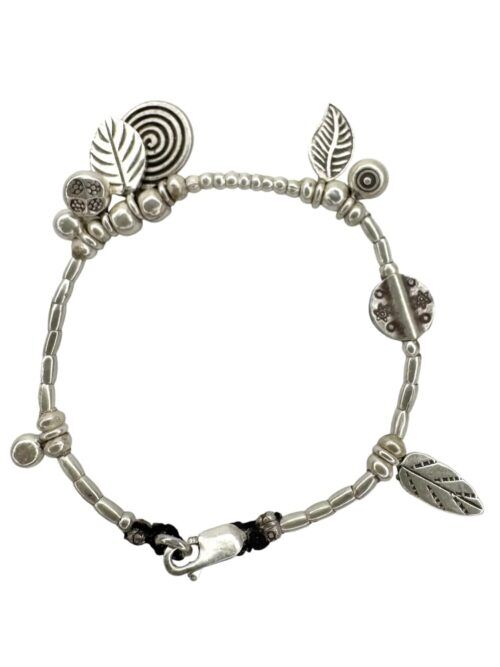 multi charm pure silver women's bracelet tug proof made for active mums ocean safe